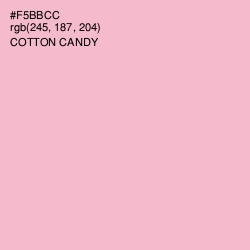 #F5BBCC - Cotton Candy Color Image
